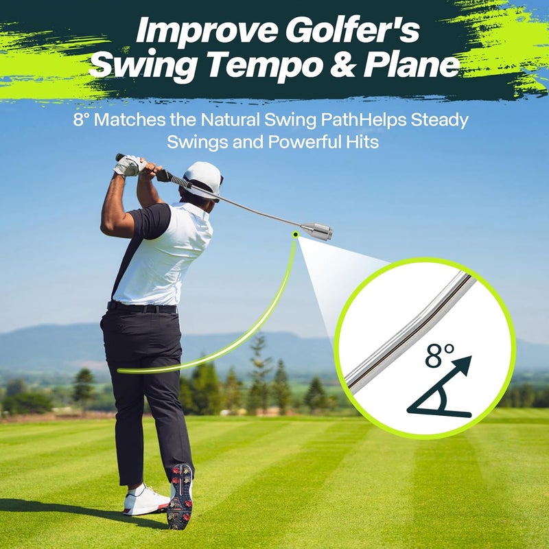 KALAUTO Golf Grip Swing Training Aid - Retractable Click Club Trainer Indoor Practice Warm Up Stick Flexible Telescopic Short Club Tempo Sound Release Trainer Devices - Image 3